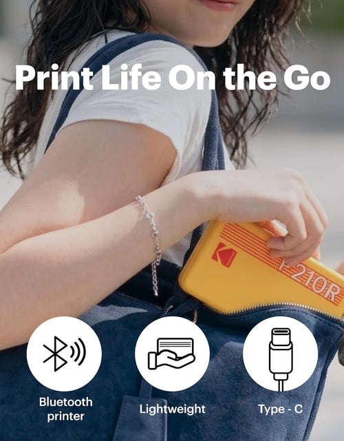 Load image into Gallery viewer, Mini 2 Retro 2X3 Portable Photo Printer, 38 Sheets, Bluetooth Smartphone Printer for Iphone &amp; Android, Instant Color Prints, 4PASS Dye Sublimation, White
