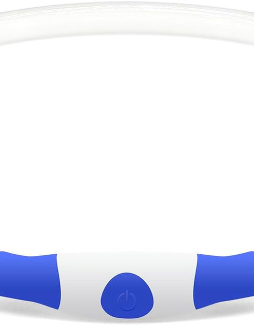 Load image into Gallery viewer, Light up Dog Collar,  USB Rechargeable Flash Dog Necklace Light, Pet Safety Collar Makes Your Beloved Dogs Be Seen at Night for Small Medium Large Dogs(Blue)
