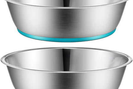 Lightweight Stainless Steel Cat Bowls - 3 Cup, 2 Pack