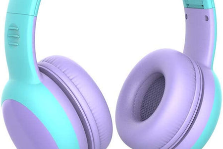Kids Headphones with Limited Volume, Cat Ear Toddler Headphones, Wired Headphone over Ear for Boys and Girls,Stereo Sound Foldable 3.5Mm Headset for Children