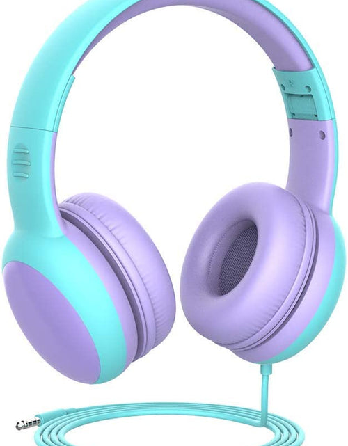 Load image into Gallery viewer, Kids Headphones with Limited Volume, Cat Ear Toddler Headphones, Wired Headphone over Ear for Boys and Girls,Stereo Sound Foldable 3.5Mm Headset for Children
