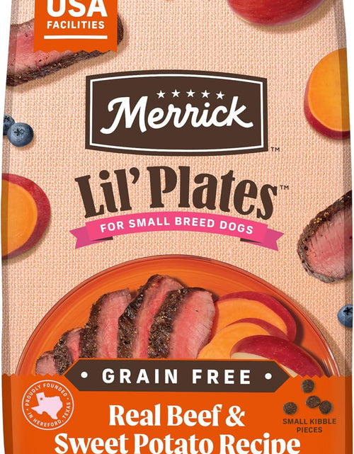Load image into Gallery viewer, Lil' Plates Small Breed Dog Food, Grain Free Real Texas Beef and Sweet Potato Recipe, Small Dog Food - 20 Lb Bag
