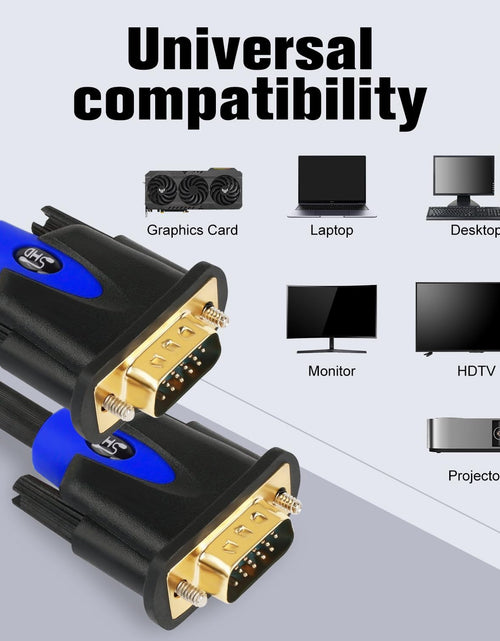 Load image into Gallery viewer, VGA Cable, VGA to VGA HD15 Monitor Cable for PC Laptop TV Projector-10Feet
