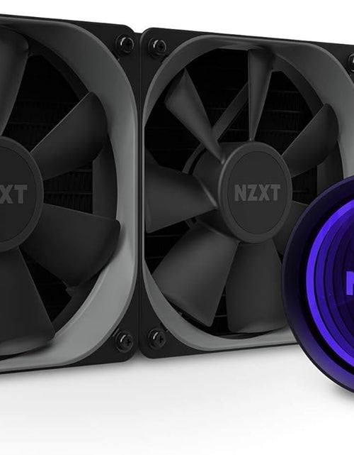 Load image into Gallery viewer, Kraken X53 240Mm - RL-KRX53-01 - AIO RGB CPU Liquid Cooler - Rotating Infinity Mirror Design - Improved Pump - Powered by CAM V4 - RGB Connector - Aer P 120Mm Radiator Fans (2 Included)
