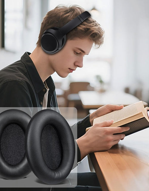 Load image into Gallery viewer, Professional Earpads Cushions Replacement for Sony WH-1000XM3 (WH1000XM3) Over-Ear Headphones, Ear Pads with Softer Protein Leather, Noise Isolation Memory Foam, Added Thickness (Black)
