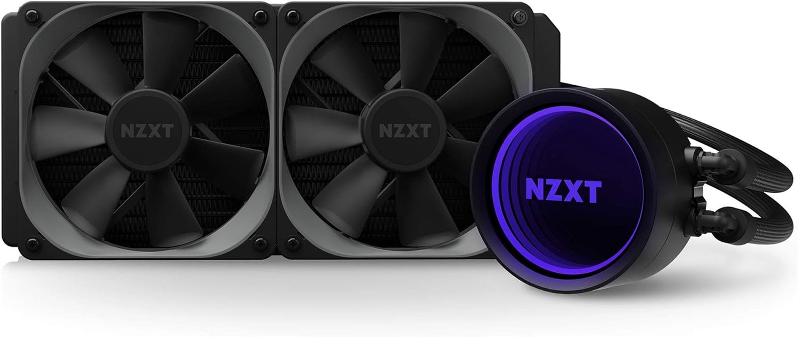 Kraken X53 240Mm - RL-KRX53-01 - AIO RGB CPU Liquid Cooler - Rotating Infinity Mirror Design - Improved Pump - Powered by CAM V4 - RGB Connector - Aer P 120Mm Radiator Fans (2 Included)